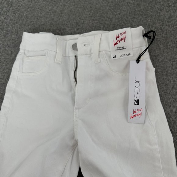 Joes Flawless High Waisted Jeans White Curvy Bootcut Waist 23" Flattering Sexy - Picture 2 of 16
